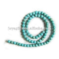 Perles rondes turquoises de 5MM